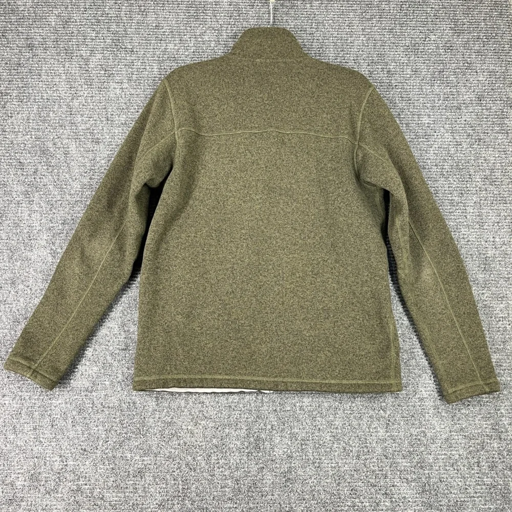 The North Face Mens Sweater Jacket Full Zip Green M Medium‎ Outdoor